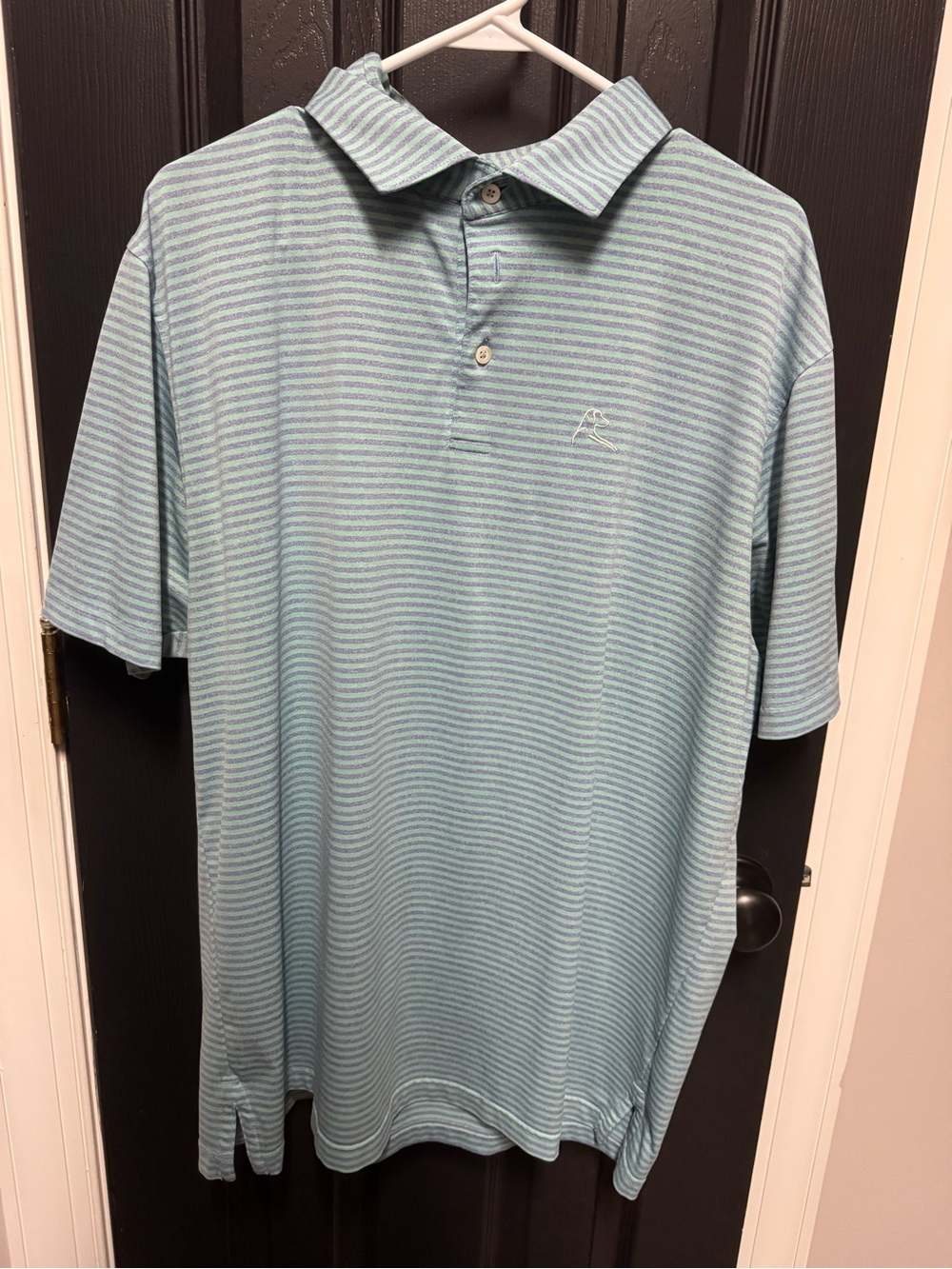 Rhoback Light Blue Striped Polo Shirt